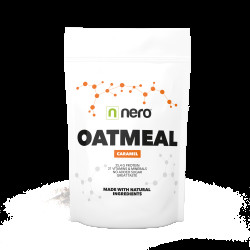 NERO Proteinová instantní ovesná kaše Nero, Karamel, 1kg, 20 porcí