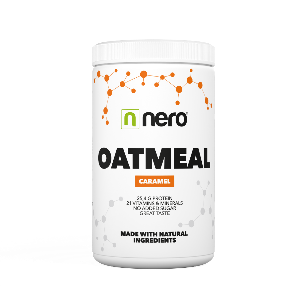 NERO Proteinová instantní ovesná kaše Nero, Karamel, 600g, 12 porcí