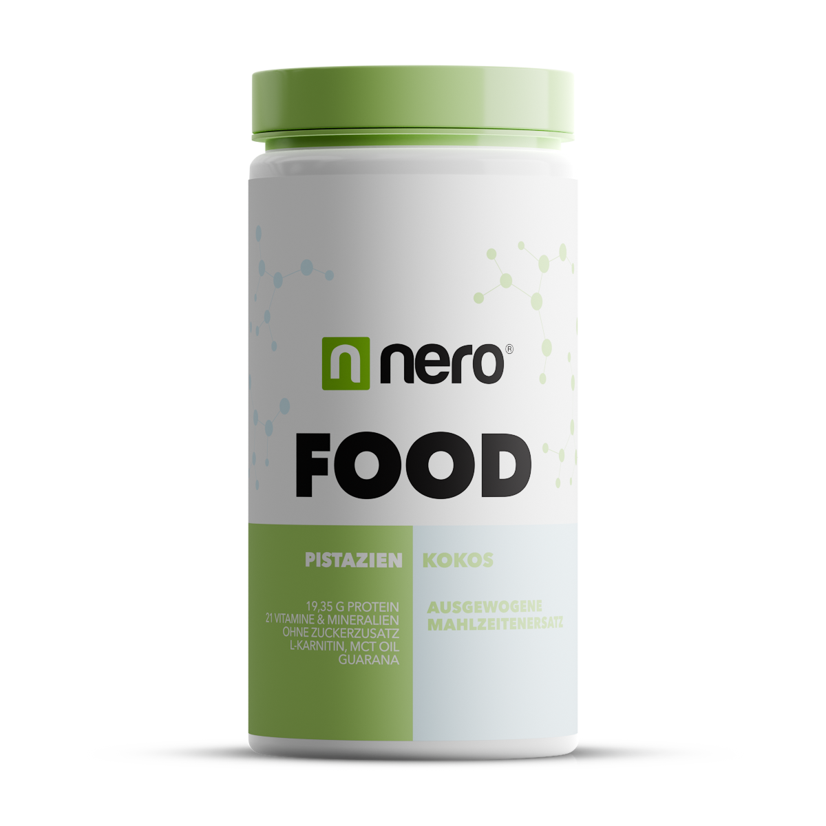 NERO Zdravé dietní jídlo Nero FOOD Pistácie & Kokos, 600g, 20 porcí