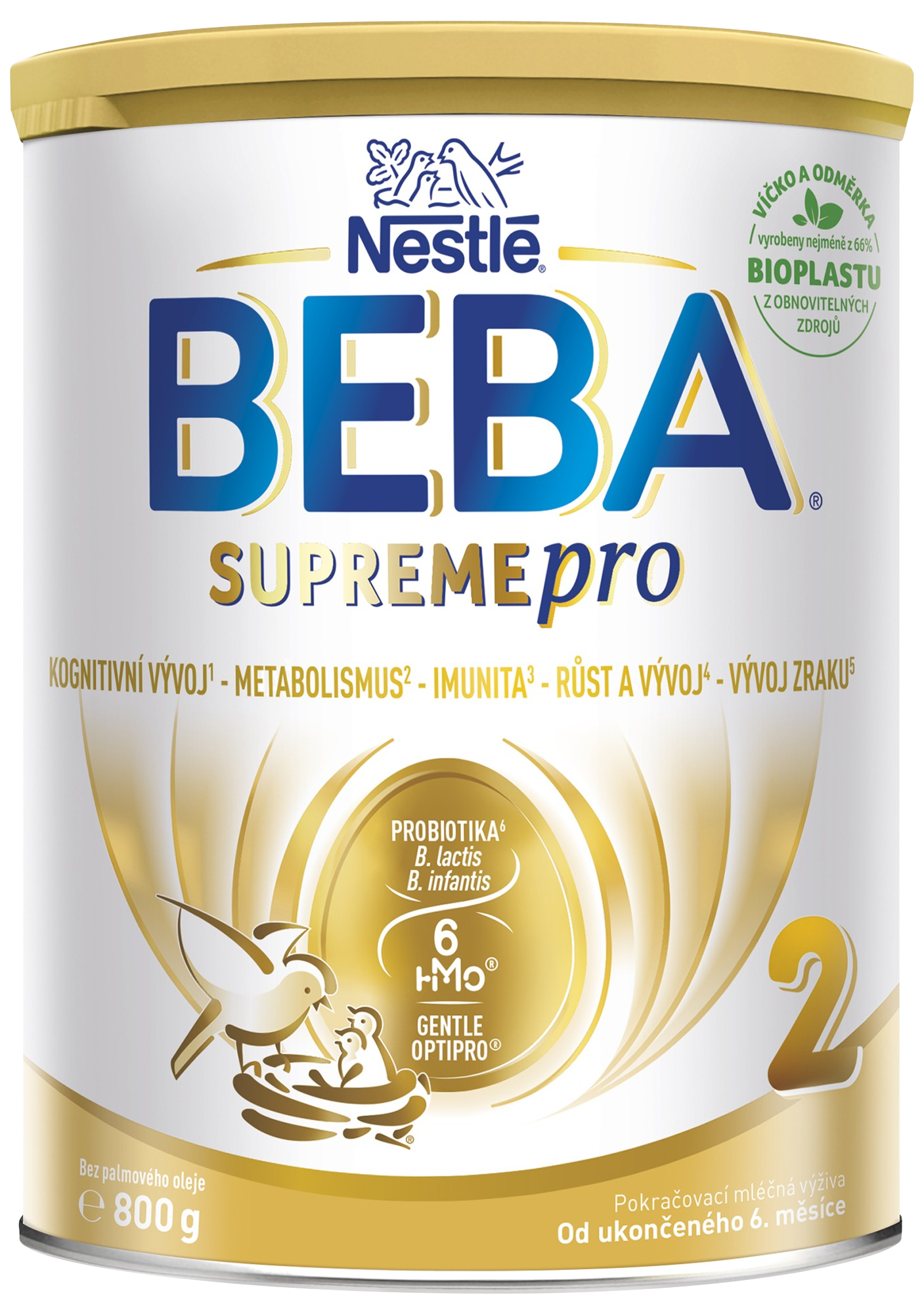 NESTLÉ BEBA SUPREMEpro 2 kojenecké mléko od ukončeného 6. měsíce 6HMO 800 g