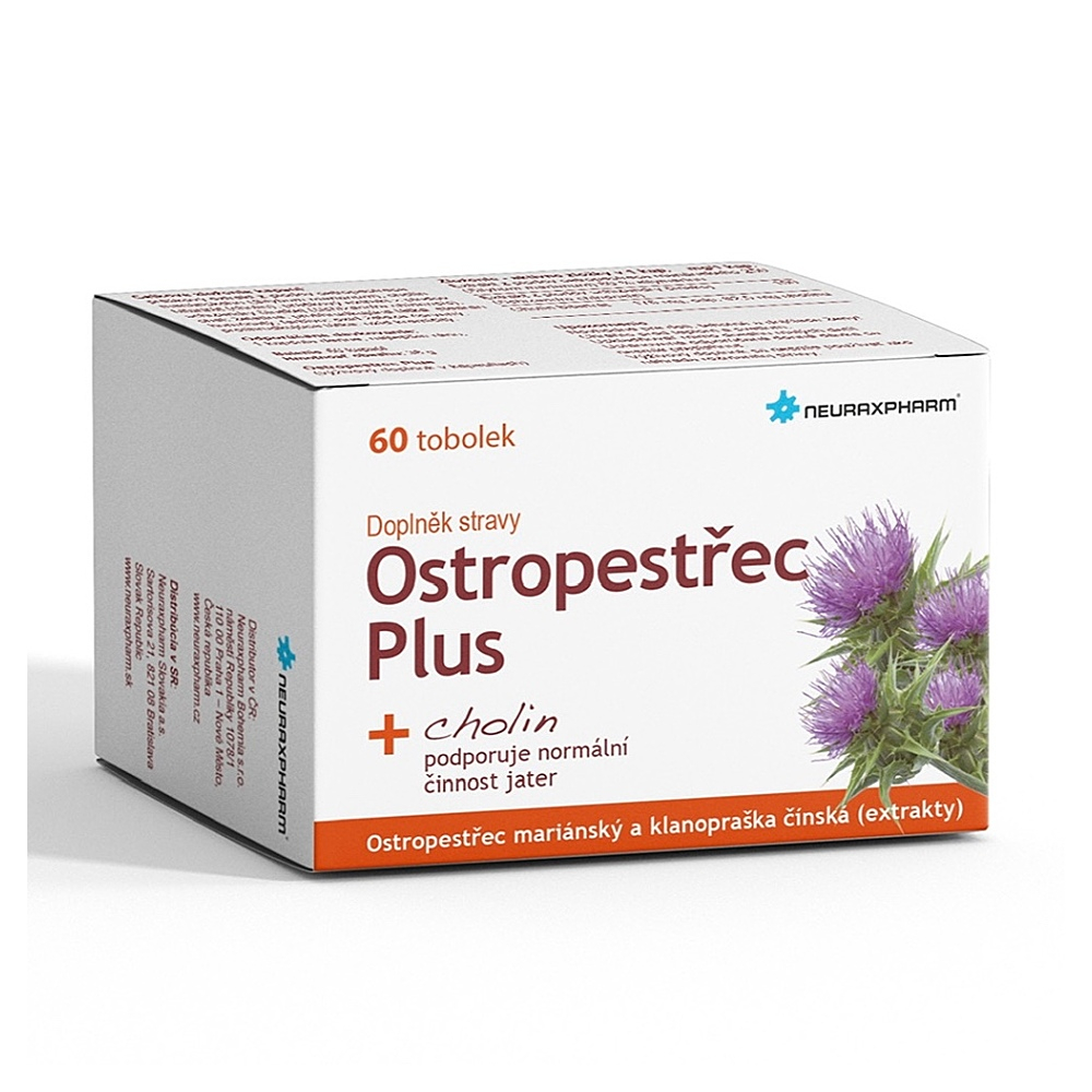 NEURAXPHARM Ostropestřec plus 60 tobolek