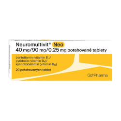 NEUROMULTIVIT Neo 40mg/90mg/0,25mg 20 potahovaných tablet