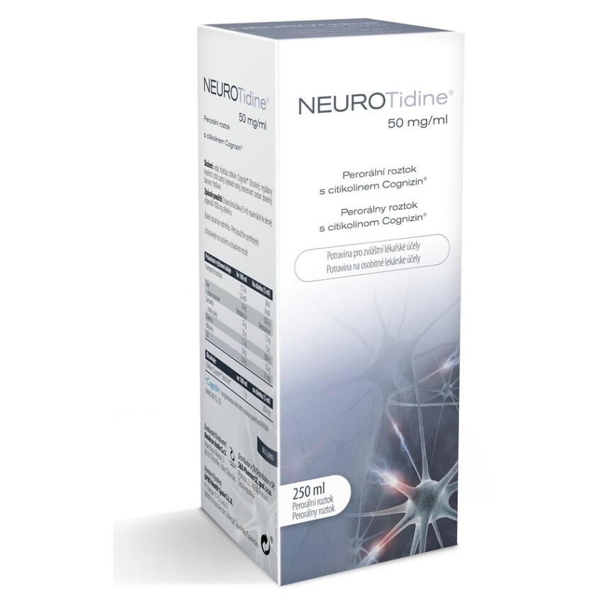 NEUROTIDINE 50mg/ml perorální roztok 250 ml