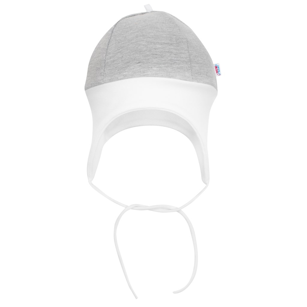 New Baby Kojenecká čepička  The Best šedá, vel. 86 (12-18m)