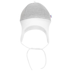 New Baby Kojenecká čepička  The Best šedá, vel. 86 (12-18m)