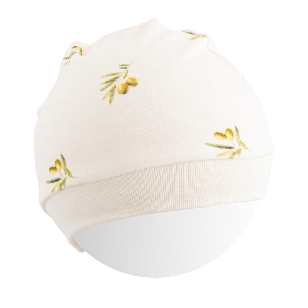 New Baby Kojenecká čepička z organické bavlny  Olivy, vel. 56/62