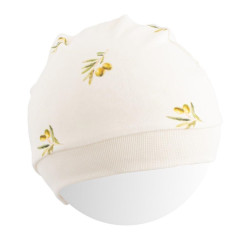 New Baby Kojenecká čepička z organické bavlny  Olivy, vel. 56/62