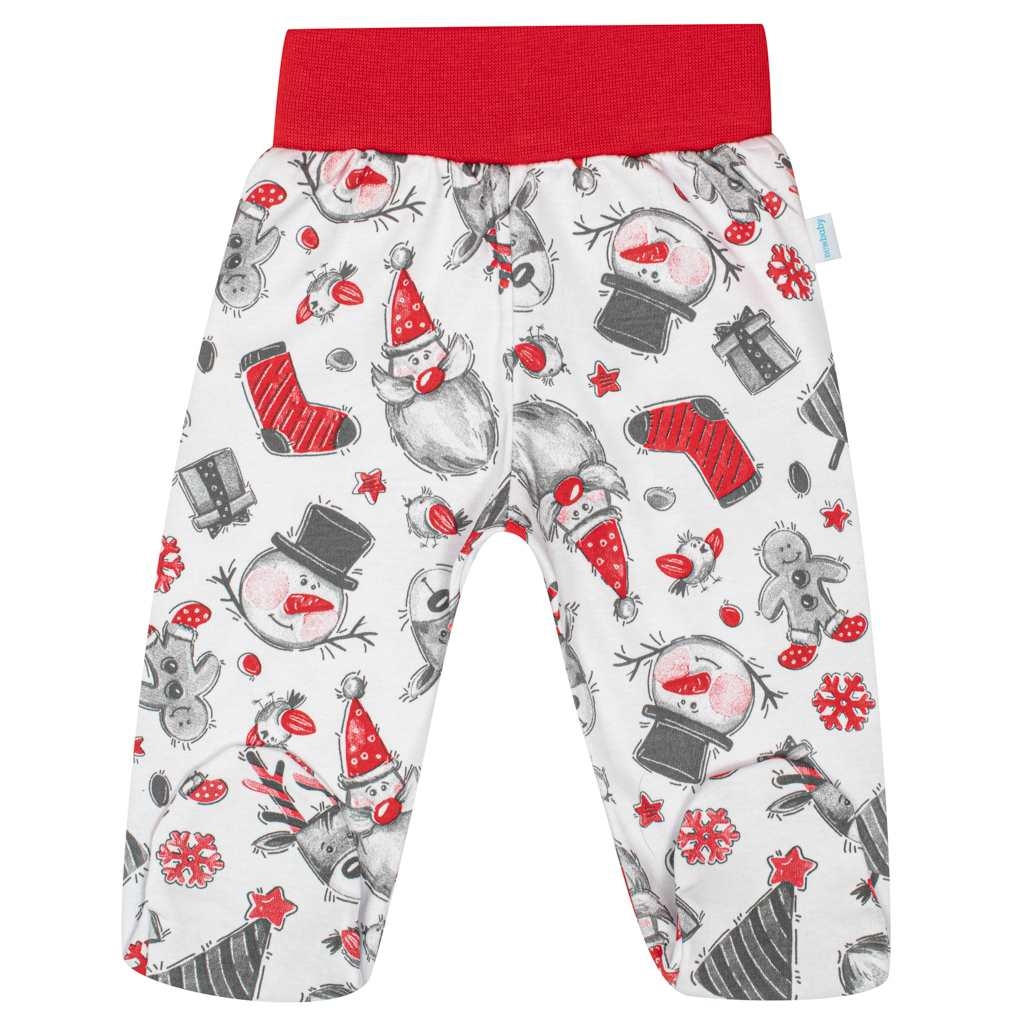 New Baby Kojenecké bavlněné polodupačky Christmas, vel. 56