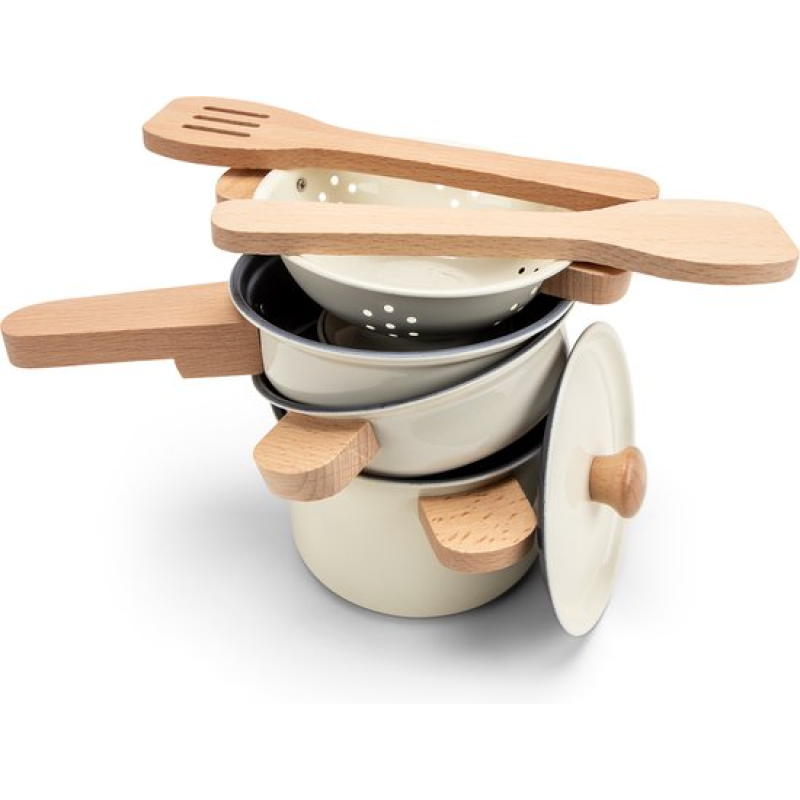 New Classic Toys Sada dětského kovového nádobí