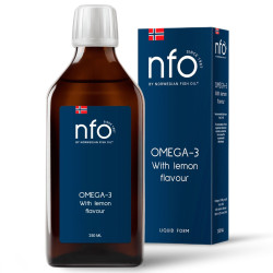 NFO Tekutý Omega-3 citron 250 ml kapalný