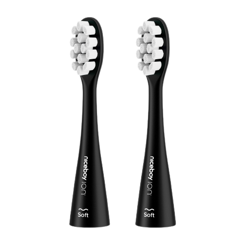 NICEBOY Náhradní hlavice ION Sonic Soft black 2 ks