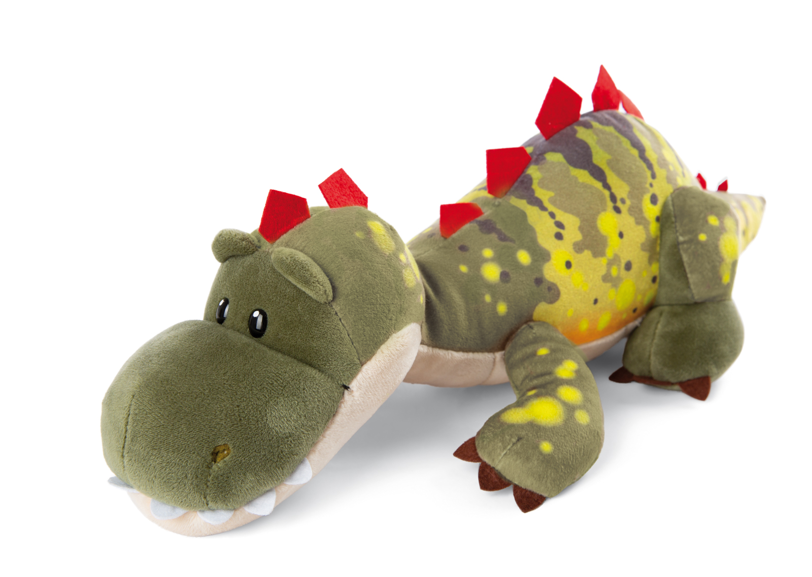 Nici Plyš Dino Fossily ležící 45cm, GREEN