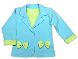 Nicol Kabátek/sáčko KVĚTINKA - sv. modrá, vel. 92