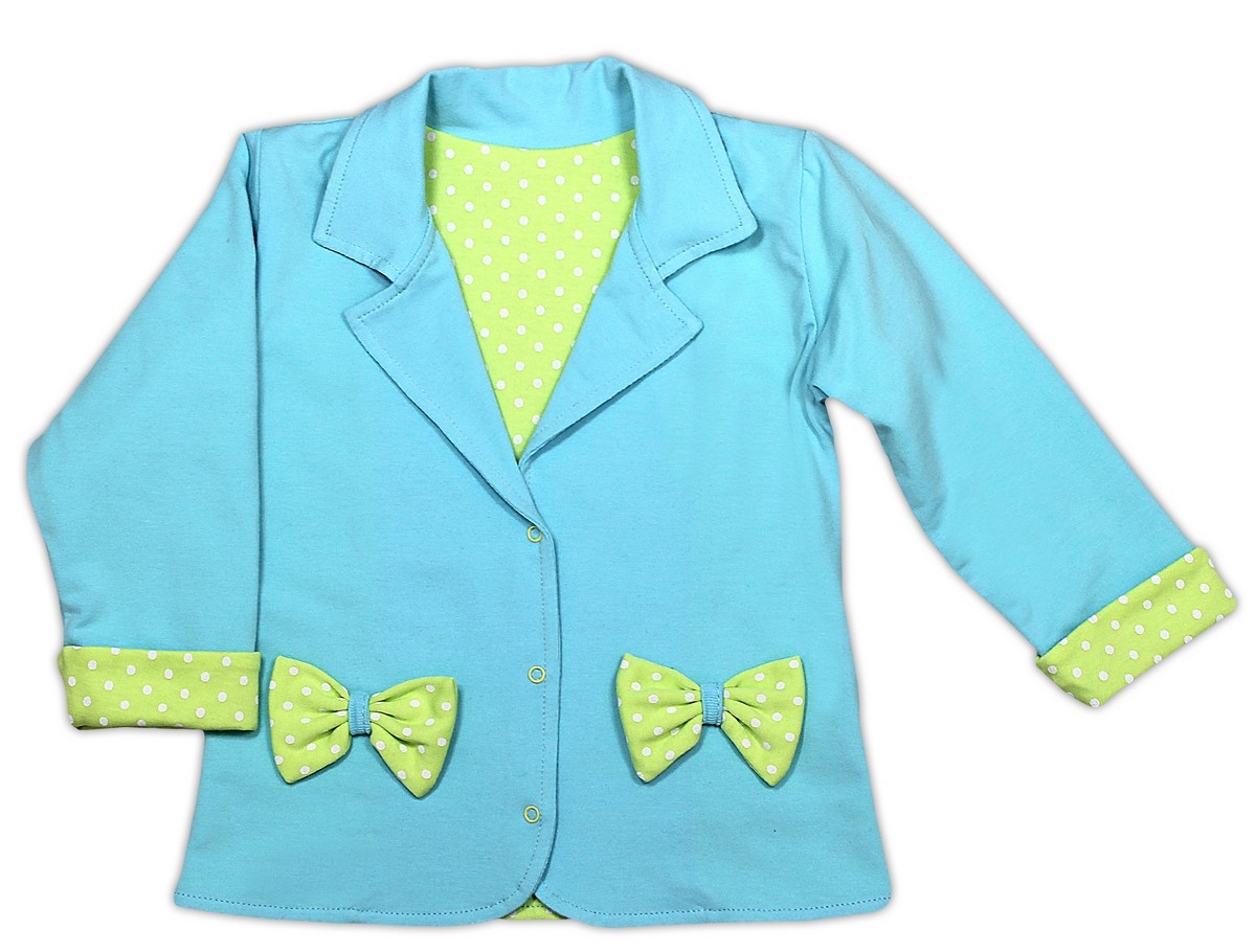 Nicol Kabátek/sáčko KVĚTINKA - sv. modrá, vel. 98