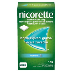 NICORETTE Icemint 2 mg Léčivá žvýkací guma 105 kusů