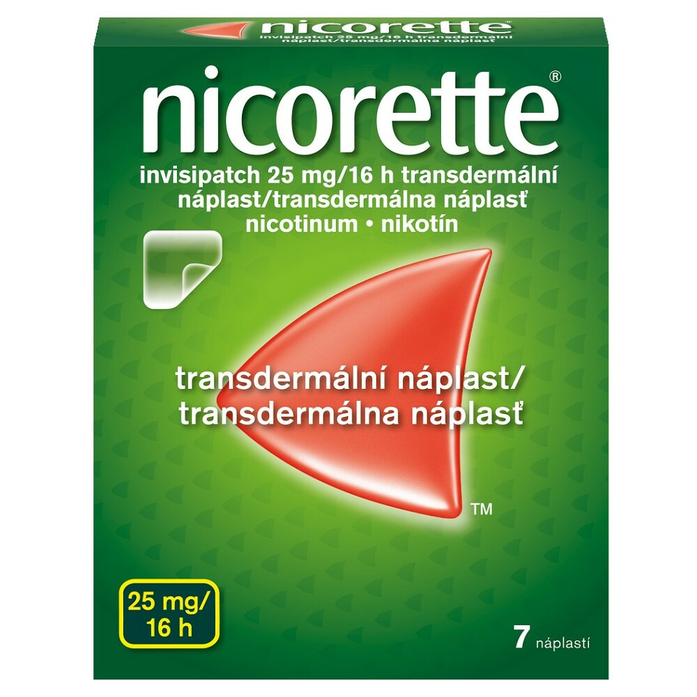 NICORETTE Invisipatch 25 mg/16 náplast 7 kusů