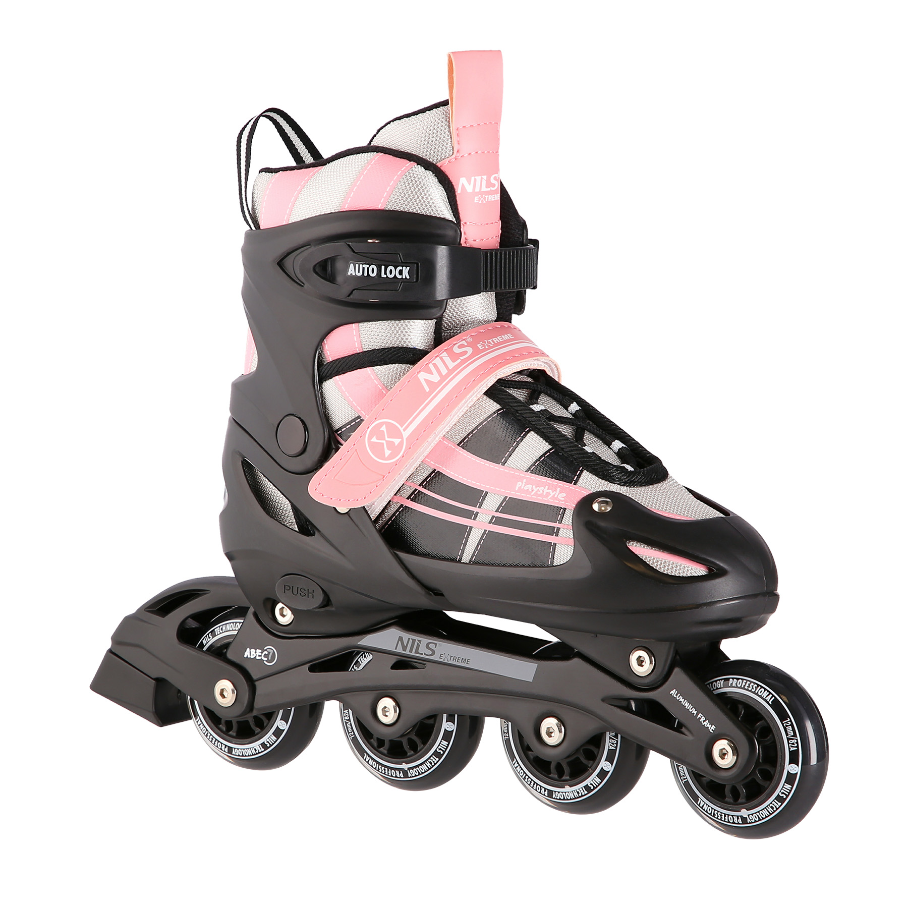NILS EXTREME Brusle NH18366A 2v1 černo-růžové Velikost: M(35-38)