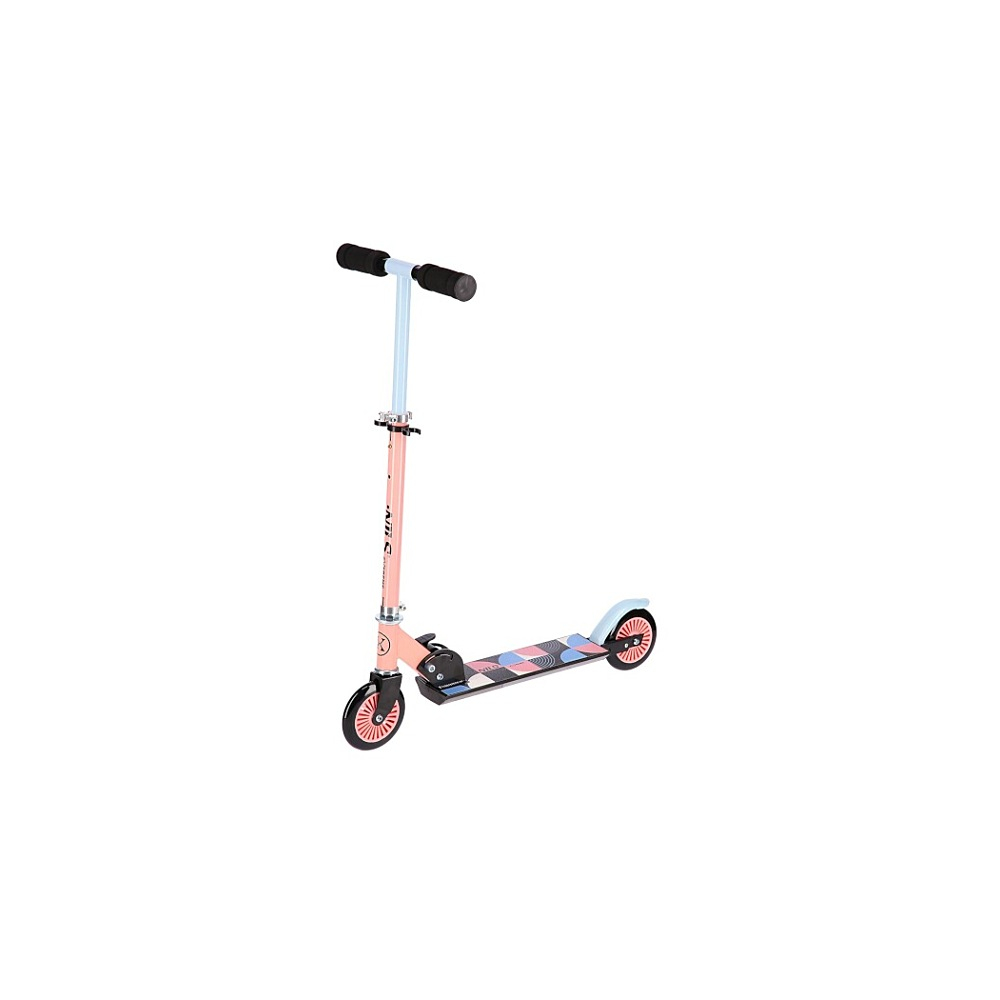 NILS Skládací koloběžka extreme HD026 růžovo-modrá