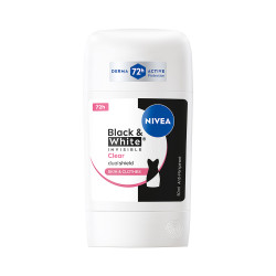 Nivea Black & White Invisible Clear tuhý antiperspirant 50 ml