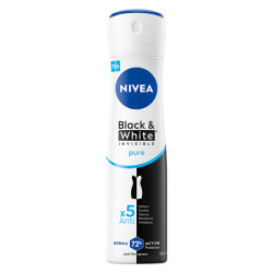 NIVEA  Black & White Invisible Pure Sprej antiperspirant 150 ml