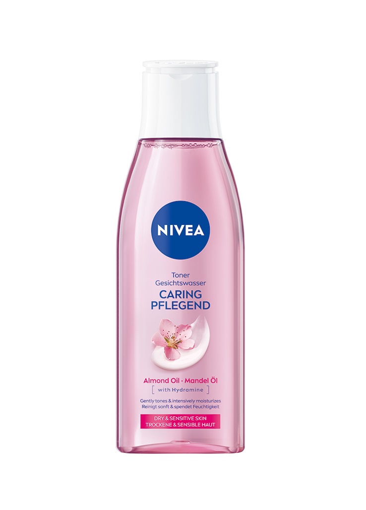 Nivea Pečující pleťová voda pro suchou až citlivou pleť 200 ml