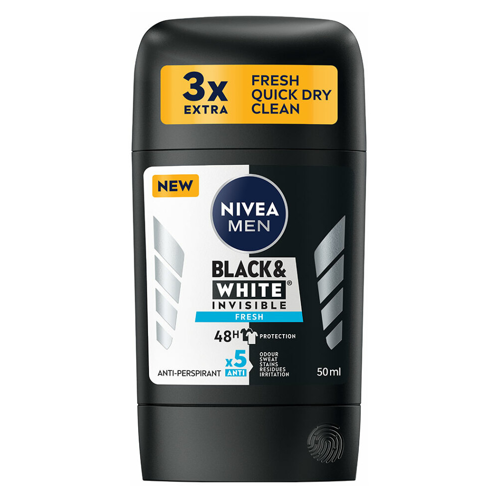 NIVEA Stick AP Men B&W Invisible Fresh  50 ml