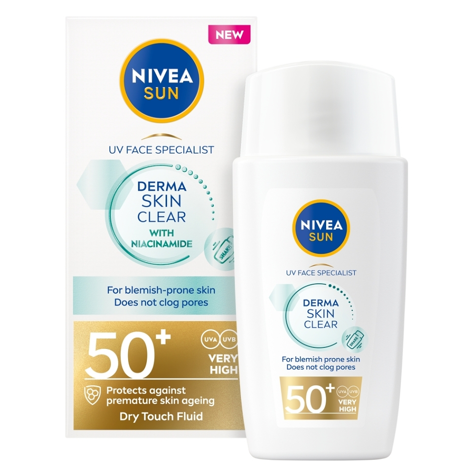 NIVEA Sun Pleťový krém Specialist Derma Skin Clear OF 50+ 40 ml