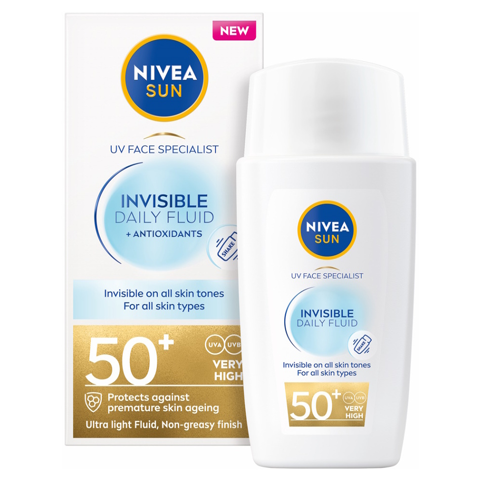 NIVEA Sun Pleťový krém Specialist Invisible Daily Fluid OF 50+ 40 ml