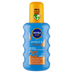 NIVEA Sun Protect & Bronze Sprej na opalování SPF20 200 ml