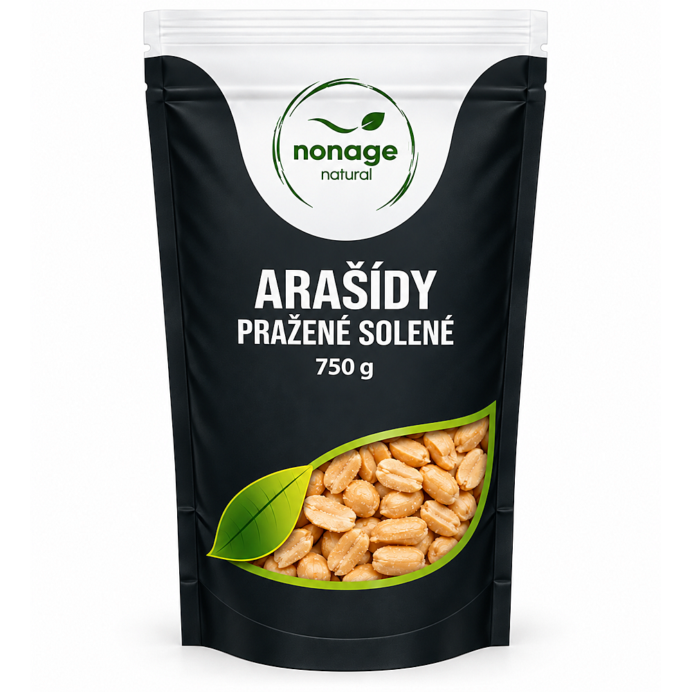 NONAGE Arašídy pražené solené 750 g