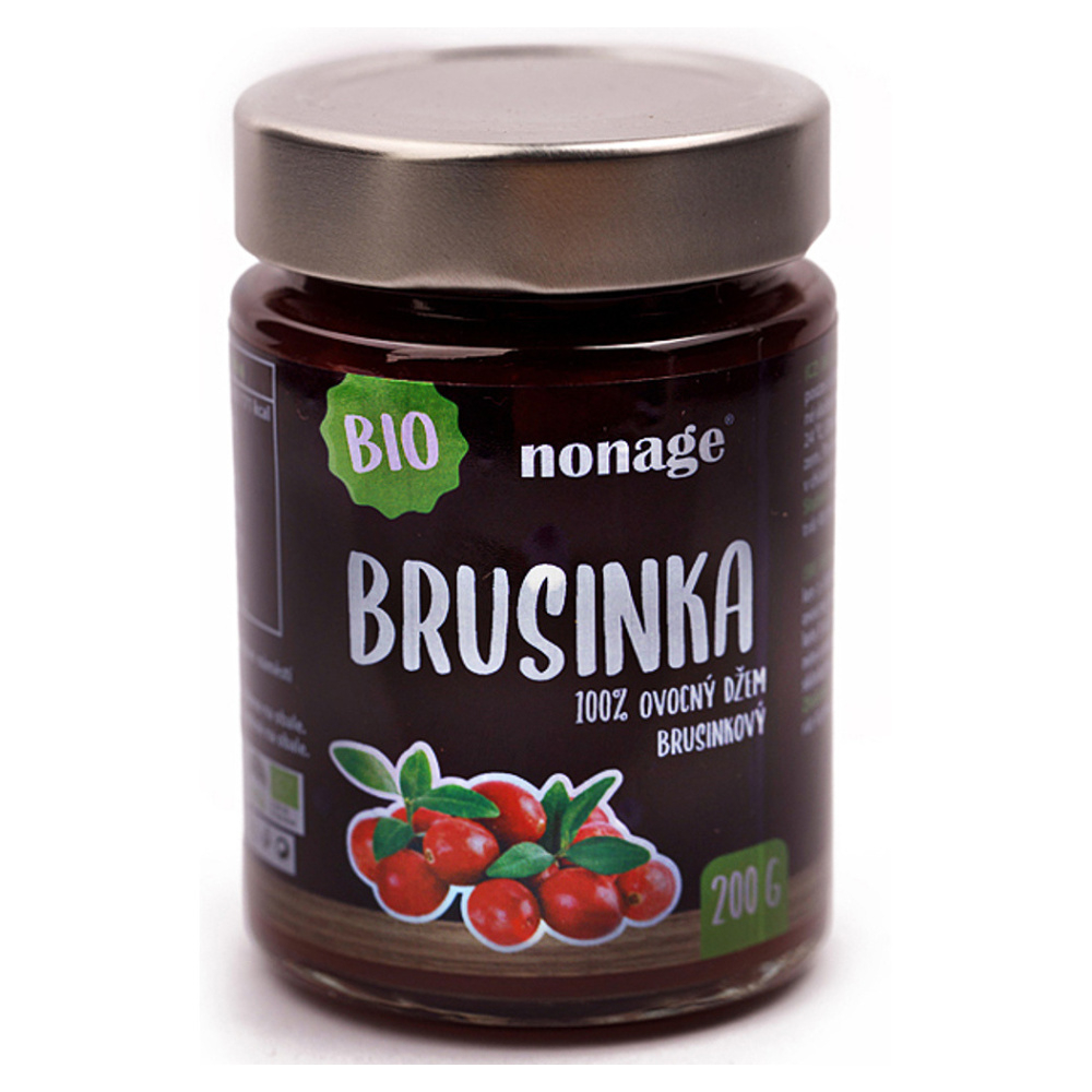 NONAGE Brusinkový ovocný džem 200 g BIO