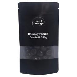NONAGE Brusinky v hořké čokoládě 330 g