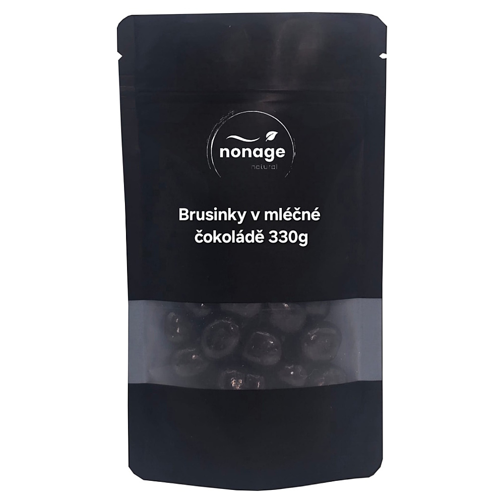 NONAGE Brusinky v mléčné čokoládě 330 g