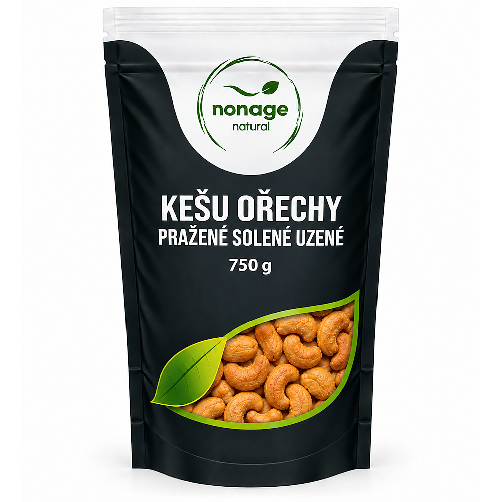 NONAGE Kešu jádra pražená uzená solená 750 g
