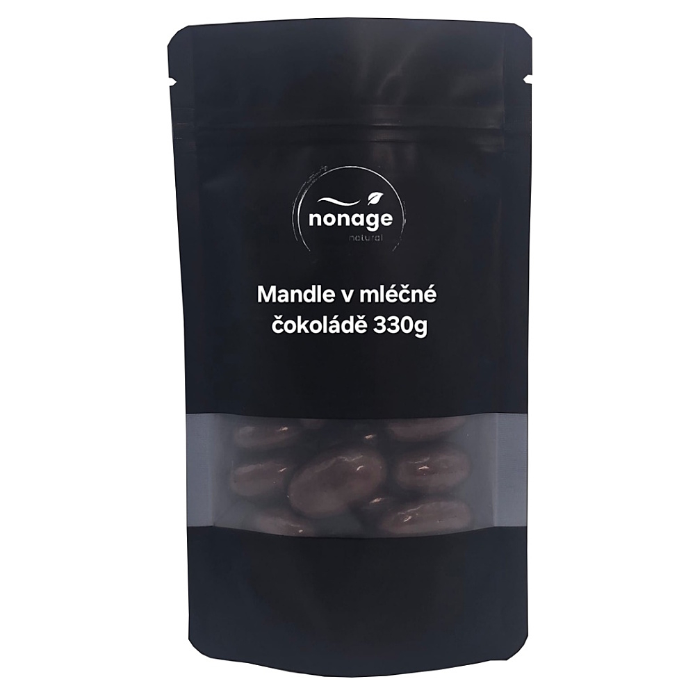 NONAGE Mandle v mléčné čokoládě 330 g