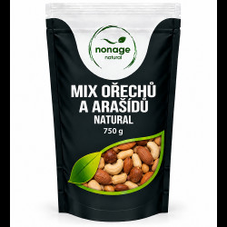 NONAGE Mix ořechů a arašídů natural nesolených 750 g