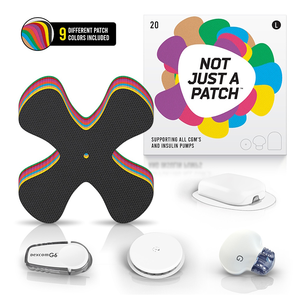 NOT JUST A PATCH Náplast univerzální k CGM senzorům multicolor 20 kusů