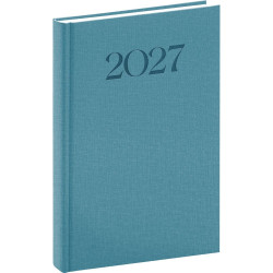 NOTIQUE Biella denní diář 2027, modrý, A5 15 × 21 cm