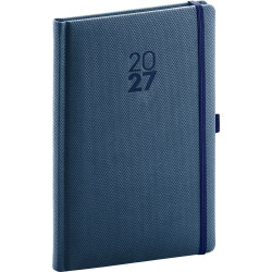 NOTIQUE Diamante týdenní diář 2027, modrý, A5 15 × 21 cm