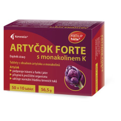 NOVENTIS Artyčok Forte s monakolinem K 50+10 tablet