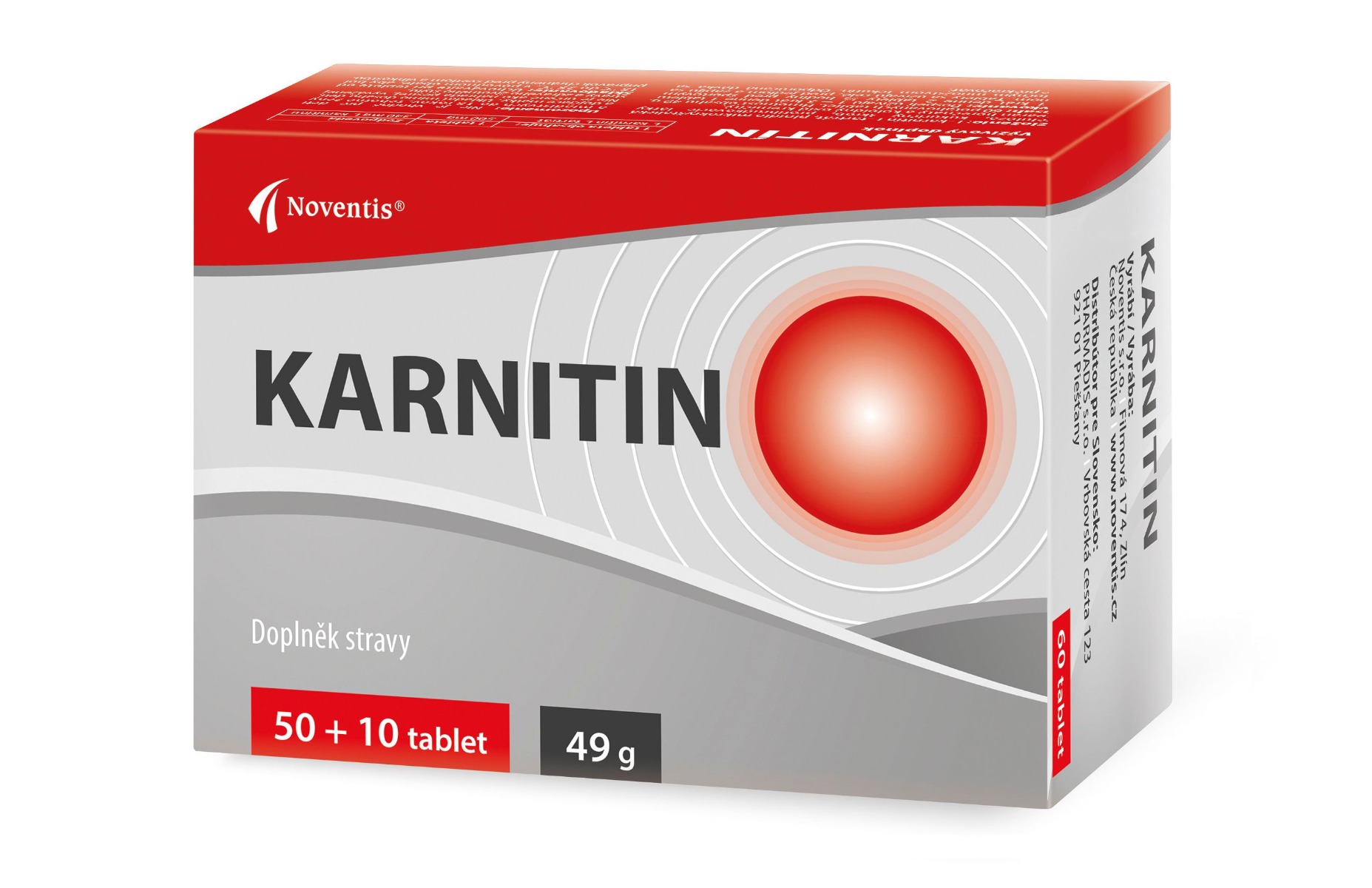 Noventis Karnitin 50+10 tablet