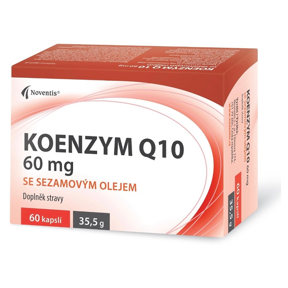 NOVENTIS Koenzym Q10 60 mg se sezamovým olejem 60 kapslí