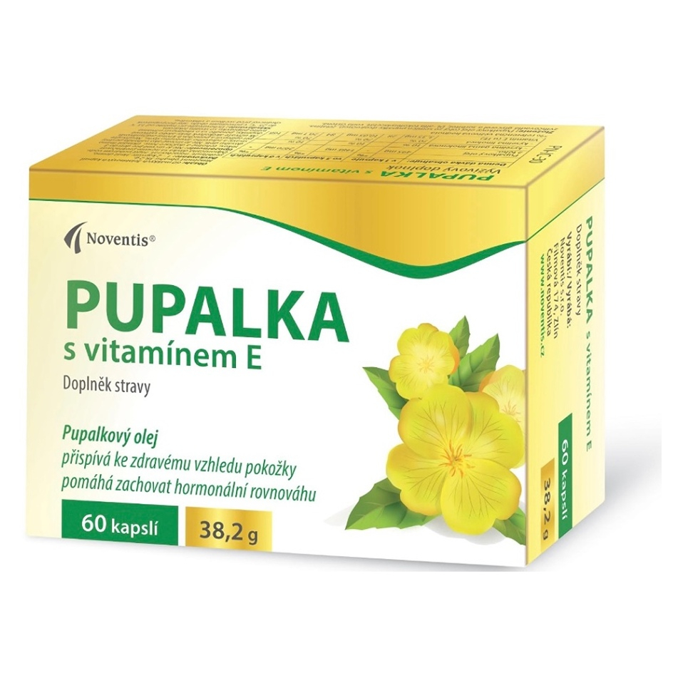 NOVENTIS Pupalka s vitamínem E 60 kapslí
