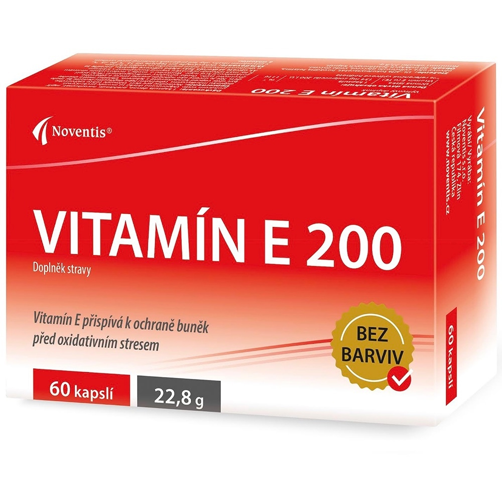 NOVENTIS Vitamin E 200 60 kapslí