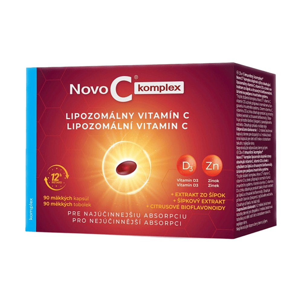 NOVO C komplex Lipozomální vitamín C měkké 90 tobolek