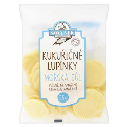 NOVÝ VĚK Lupínky kukuřičné mořská sůl 65 g