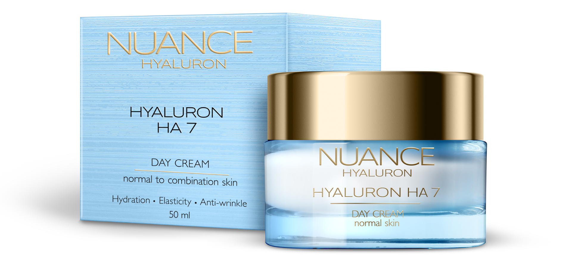 NUANCE Hyaluron HA7 Denní krém pro normální a smíšenou pleť 50 ml