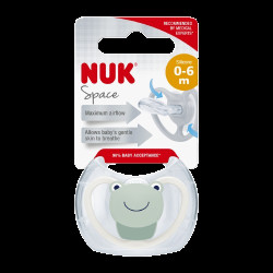 NUK Dudlík Space Žabka v boxu 0-6m