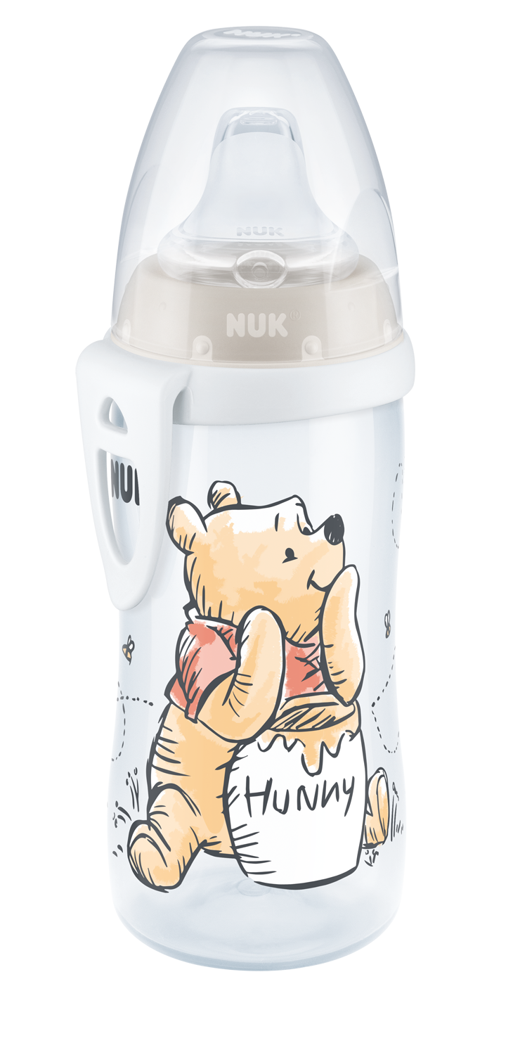 NUK Láhev Active Cup Disney Medvídek Pú béžová 300 ml