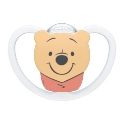 NUK Perfect Match Air Dudlík Disney Medvídek Pú 6–18m box 1 ks white